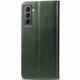 Шкіряний чохол книжка GETMAN Gallant (PU) для Samsung Galaxy S21 FE Зелений