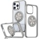 TPU+PC чохол Metal Ring with MagSafe для Apple iPhone 16 Pro Max (6.9") Сірий