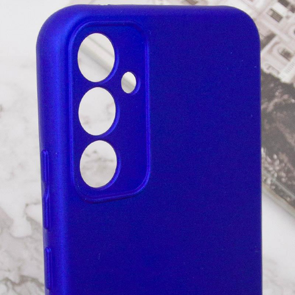 Чохол TPU GETMAN Liquid Silk Full Camera для Samsung Galaxy S24+ Синій / Iris