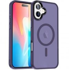 Чохол Ummi Colorful with MagSafe для Apple iPhone 16 (6.1") Темно-фіолетовий / Dark Purple