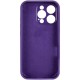 Чохол Silicone Case Full Camera Protective (AA) для Apple iPhone 13 Pro Max (6.7") Фіолетовий / Amethyst