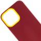 Чохол TPU+PC Bichromatic для Apple iPhone 13 Pro (6.1") Brown burgundy / Yellow