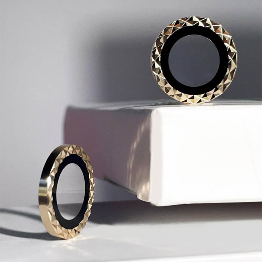 Защитное стекло Metal Shine на камеру (в упак.) для Apple iPhone 15 Pro (6.1") / 15 Pro Max (6.7")