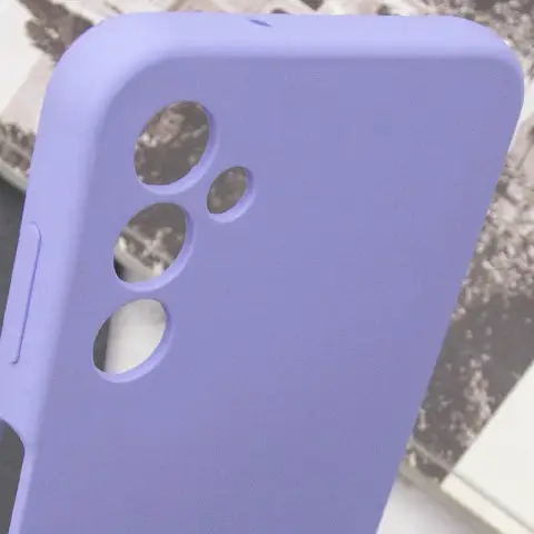 Чохол Silicone Cover Lakshmi Full Camera (AAA) для Samsung Galaxy M35 5G Бузковий / Dasheen