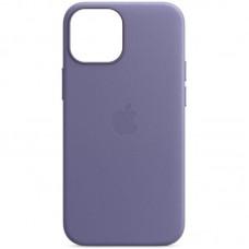 Шкіряний чохол Leather Case (AAA) with MagSafe and Animation для Apple iPhone 13 Pro (6.1") Wisteria
