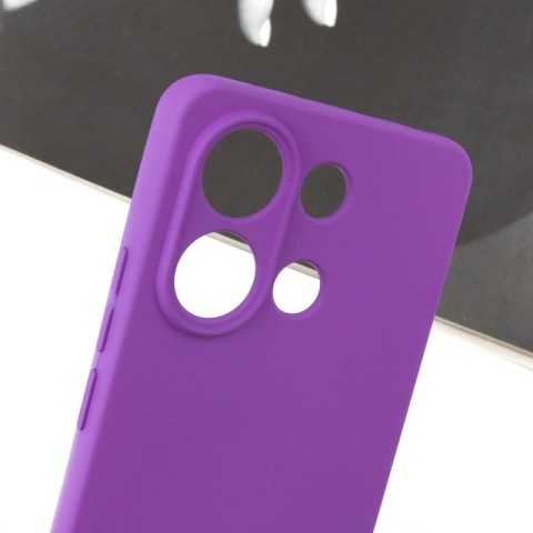 Чохол Silicone Cover Lakshmi Full Camera (AA) для Xiaomi Redmi Note 13 5G Фіолетовий / Purple