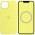 Чохол Silicone case (AAA) full with Magsafe and Animation для Apple iPhone 13 (6.1") Жовтий / Lemon Zest