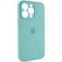 Чохол Silicone Case Full Camera Protective (AA) для Apple iPhone 14 Pro (6.1") Бірюзовий / Marine Green