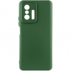 Чохол Silicone Cover Lakshmi Full Camera (AA) для Xiaomi 11T / 11T Pro Зелений / Dark green
