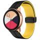 Силіконовий ремінець Classy для Smart Watch 20mm Black / Yellow