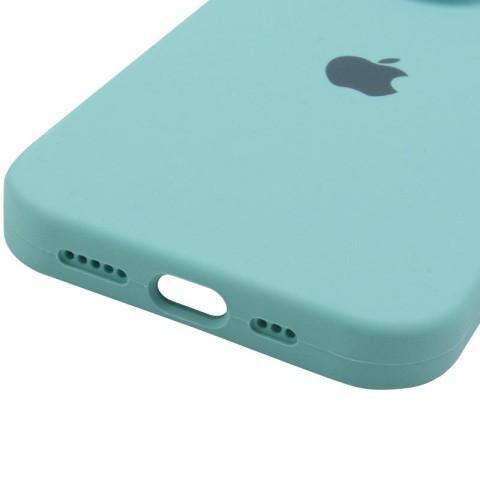 Чохол Silicone Case Full Camera Protective (AA) для Apple iPhone 14 Pro (6.1") Бірюзовий / Marine Green