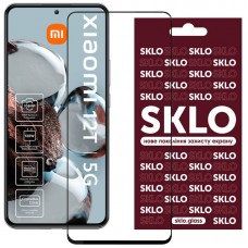 Захисне скло SKLO 3D (full glue) для Xiaomi 12T / 12T Pro Чорний