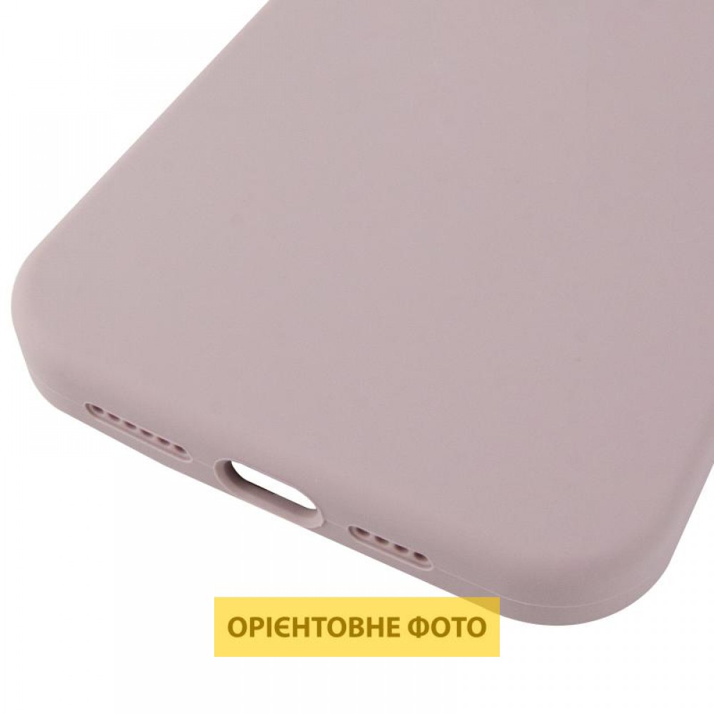 Чохол Silicone Case (AA) Logo with MagSafe для Apple iPhone 16 Pro Max (6.9") Сірий / Lavender