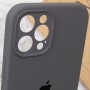 Чохол Silicone Case Full Camera Protective (AA) для Apple iPhone 12 Pro Max (6.7") Сірий / Dark Gray / PVH