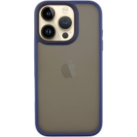 TPU+PC чохол Metal Buttons для Apple iPhone 16 Pro (6.3") Синій