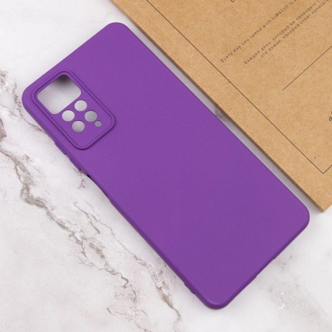 Чохол TPU GETMAN Liquid Silk Full Camera для Xiaomi Redmi Note 11 Pro 4G/5G / 12 Pro 4G Фіолетовий / Purple