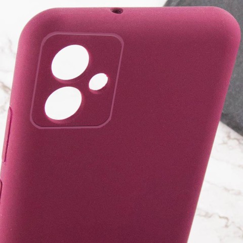 Чохол TPU GETMAN Liquid Silk Full Camera для Samsung Galaxy A06 Бордовий / Marsala