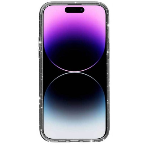 Чохол TPU Galaxy Sparkle (MagFit) для Apple iPhone 16 (6.1") Black+Glitter