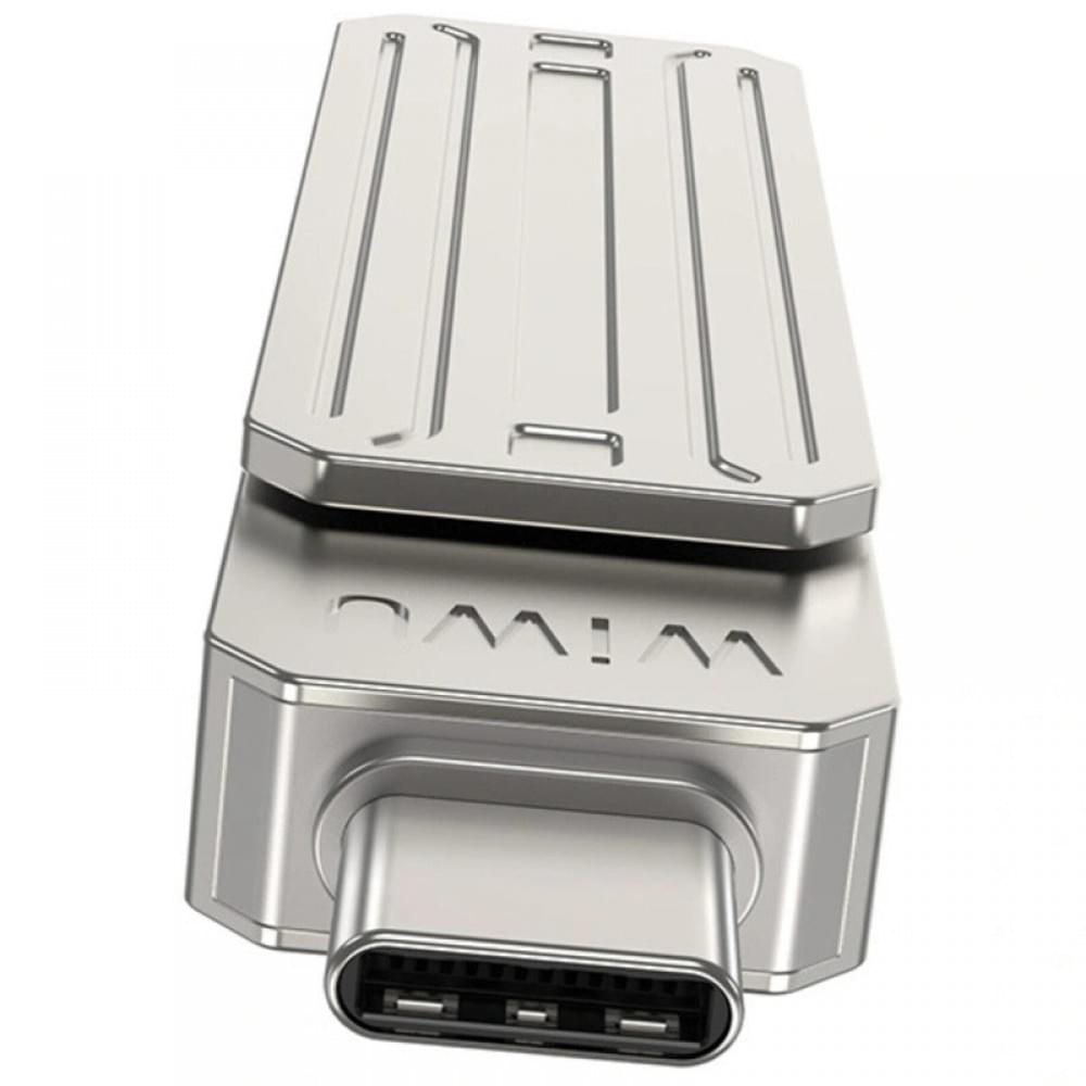 Флеш-накопитель Wiwu Wi-FD001 3in1 (USB-A/C/L) USB 3.0 — 32GB