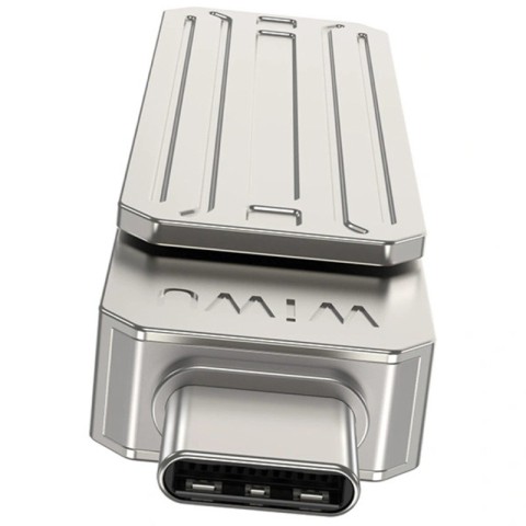 Флеш-накопичувач WIWU Wi-FD001 3in1 (USB-A/C/L) USB 3.0 — 32GB Silver