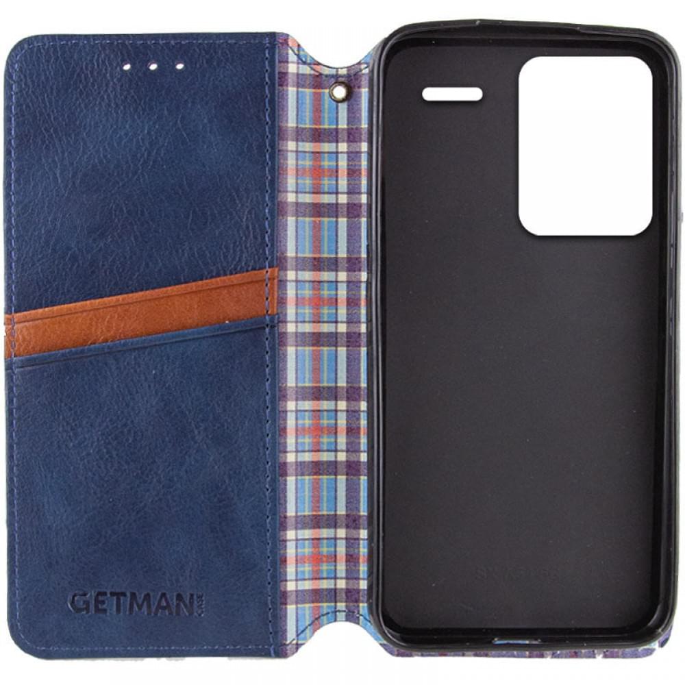 Кожаный чехол-книжка GETMAN Cubic (PU) для Xiaomi Redmi Note 13 Pro+