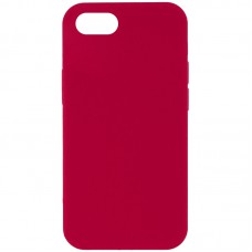 Чохол Silicone Case Full Protective (AA) NO LOGO для Apple iPhone SE (2020) Червоний / Rose Red