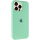 Чохол Silicone Case Full Protective (AA) для Apple iPhone 14 Pro (6.1") Зелений / Pistachio
