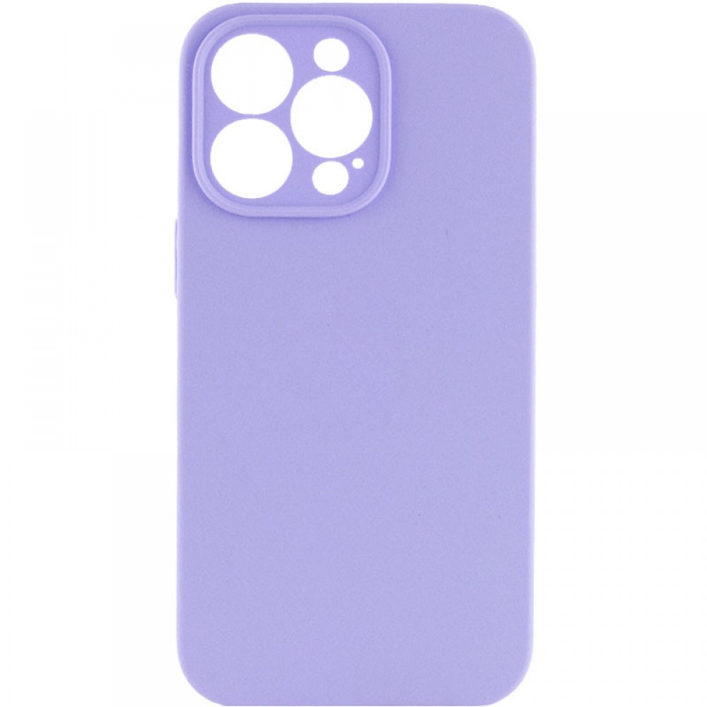 Чохол Silicone Case Full Camera Protective (AA) NO LOGO для Apple iPhone 14 Pro Max (6.7") Бузковий / Dasheen