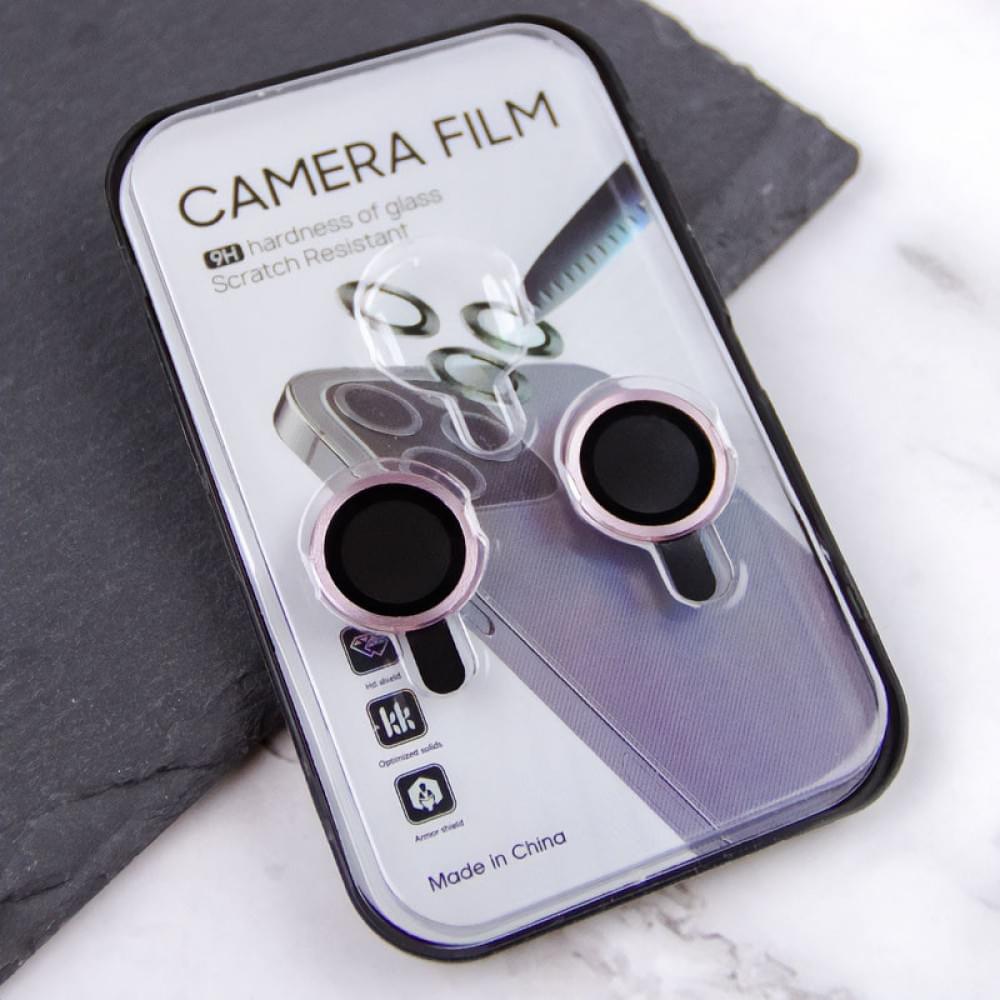 Защитное стекло Metal Classic на камеру (в упак.) для Apple iPhone 15 (6.1") / 15 Plus (6.7")