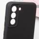 Чохол TPU GETMAN Liquid Silk Full Camera для Samsung Galaxy S21 FE Чорний / Black