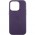 Шкіряний чохол Leather Case (AAA) with MagSafe and Animation для Apple iPhone 14 Pro Max (6.7") Deep Violet