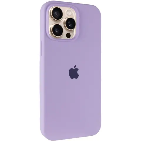 Чохол Silicone Case Full Protective (AA) для Apple iPhone 14 Pro (6.1") Бузковий / Lilac