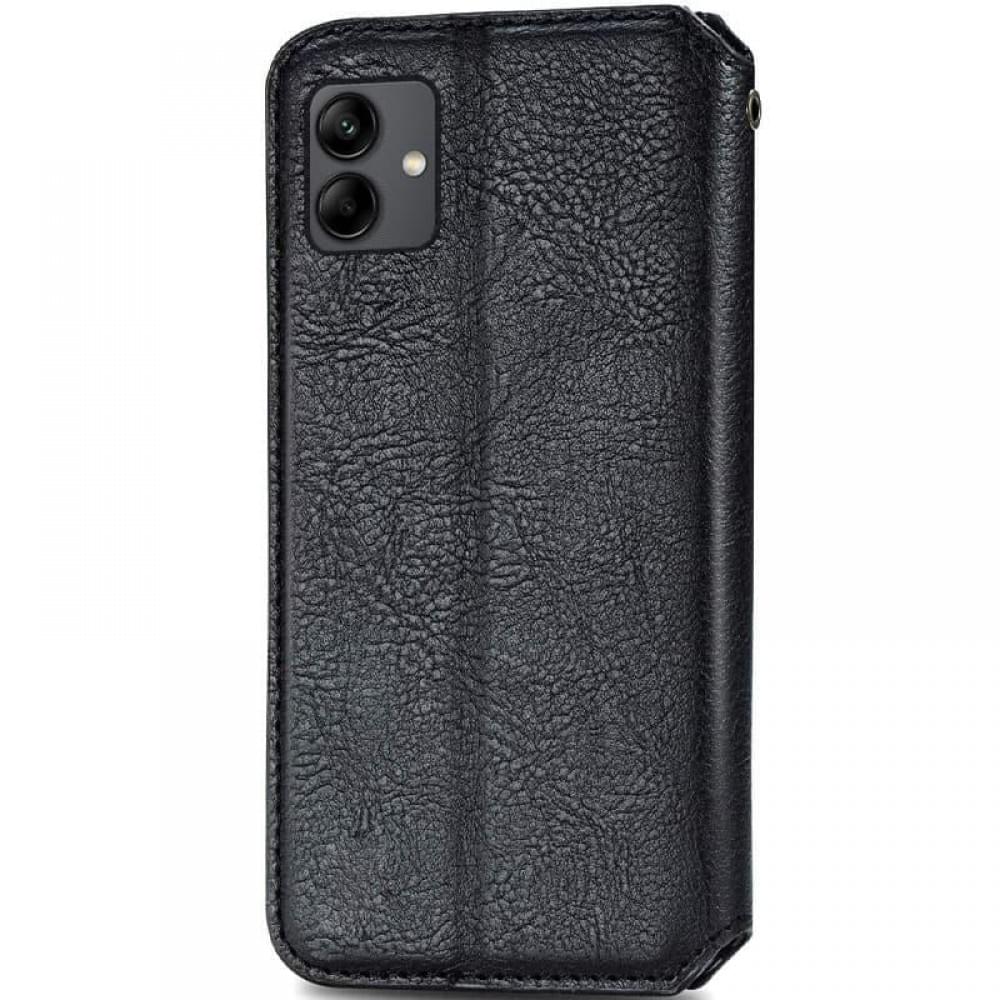 Шкіряний чохол-книжка GETMAN Cubic (PU) для Samsung Galaxy A07 Чорний