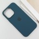 Чохол Silicone case (AAA) with Magsafe and Animation (button) для Apple iPhone 16 Pro (6.3") Lake Green