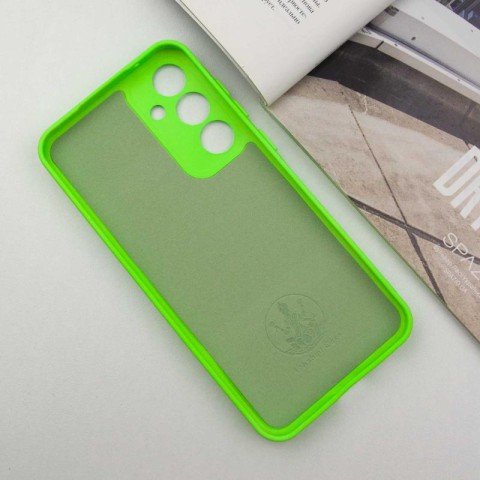 Чохол TPU GETMAN Liquid Silk Full Camera для Samsung Galaxy S24 Салатовий / Neon Green