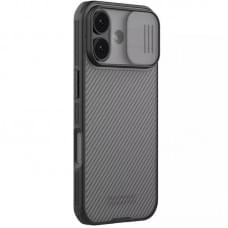 Карбонова накладка Nillkin CamShield Pro для Apple iPhone 17 (6.3") Transparent black