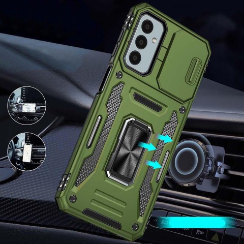 Ударостійкий чохол Camshield Army Ring для Samsung Galaxy A25 5G Оливковий / Army Green