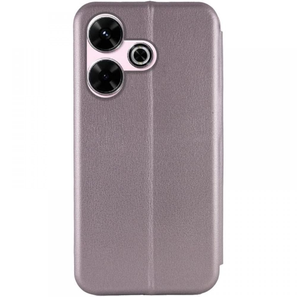 Шкіряний чохол-книжка Classy для Xiaomi Redmi 13 4G / Poco M6 4G Сірий