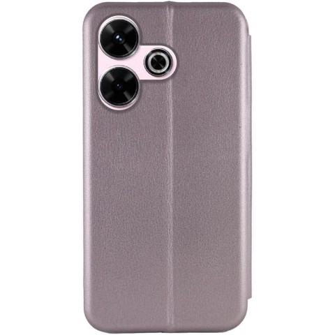 Шкіряний чохол-книжка Classy для Xiaomi Redmi 13 4G / Poco M6 4G Сірий