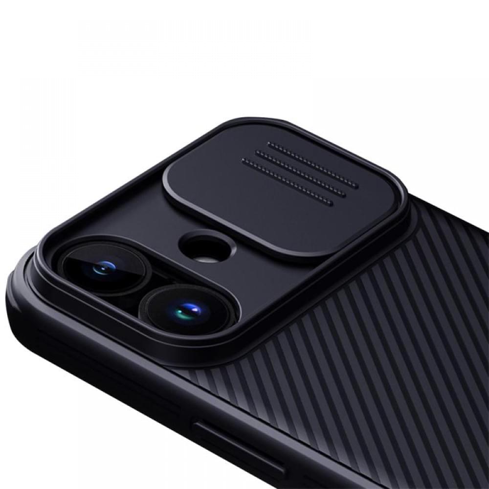 Карбонова накладка Nillkin CamShield Pro Magnetic для Apple iPhone 17 (6.3") Black