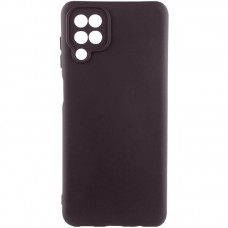 Чохол Silicone Cover Lakshmi Full Camera (AA) для Samsung Galaxy A12 Шоколадный / Chocolate