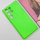 Чохол TPU GETMAN Liquid Silk Full Camera для Samsung Galaxy S24 Ultra Салатовий / Neon Green