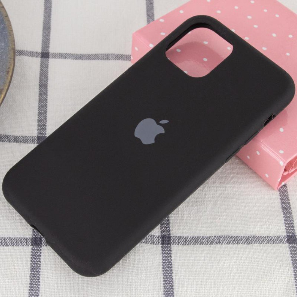Чохол Silicone Case Full Protective (AA) для Apple iPhone 11 Pro (5.8") Чорний / Black