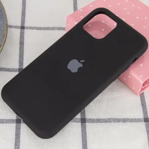 Чохол Silicone Case Full Protective (AA) для Apple iPhone 11 Pro (5.8") Чорний / Black