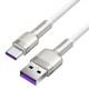 Дата кабель Baseus Cafule Metal Data USB to Type-C 66W (2m) (CAKF0002) White