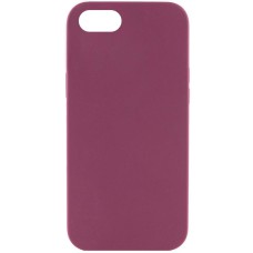 Чохол Silicone Case Full Protective (AA) NO LOGO для Apple iPhone SE (2020) / 7 / 8 (4.7") Бордовий / Plum