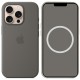 Чохол Silicone case (AAA) with Magsafe and Animation для Apple iPhone 16 Pro Max (6.9") Stone Grey