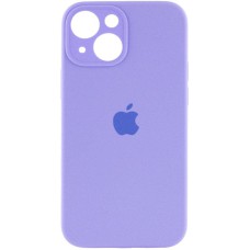 Чохол Silicone Case Full Camera Protective (AA) для Apple iPhone 14 (6.1") Бузковий / Dasheen
