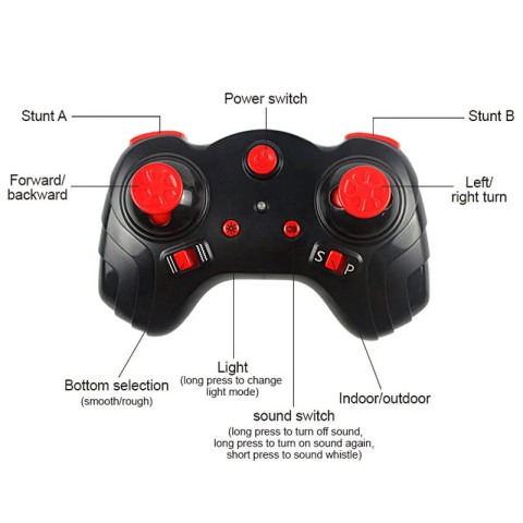 Мотоцикл на радіокеруванні Motorcycle Stunt Drift six-axis Gyroscope Red