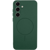 Чохол Silicone Cover Lakshmi Full Camera (AA) with MagFit для Samsung Galaxy S24 FE Зелений / Dark green